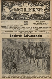 Nowości Illustrowane. 1913, nr 14