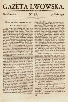 Gazeta Lwowska. 1816, nr 87