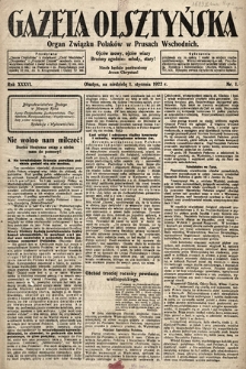 Gazeta Olsztyńska : organ Związku Polaków w Prusach Wschodnich. 1922, nr 1