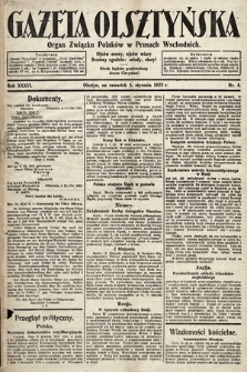 Gazeta Olsztyńska : organ Związku Polaków w Prusach Wschodnich. 1922, nr 4