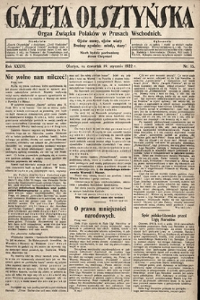 Gazeta Olsztyńska : organ Związku Polaków w Prusach Wschodnich. 1922, nr 15