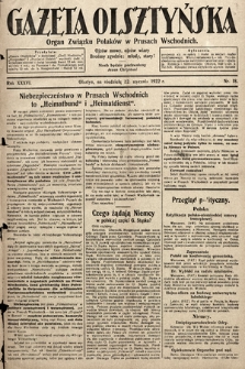 Gazeta Olsztyńska : organ Związku Polaków w Prusach Wschodnich. 1922, nr 18
