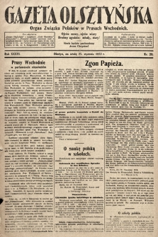 Gazeta Olsztyńska : organ Związku Polaków w Prusach Wschodnich. 1922, nr 20