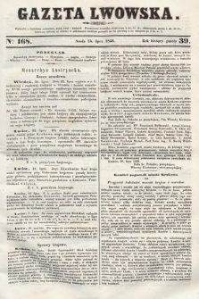 Gazeta Lwowska. 1850, nr 168