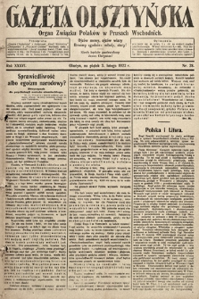 Gazeta Olsztyńska : organ Związku Polaków w Prusach Wschodnich. 1922, nr 28