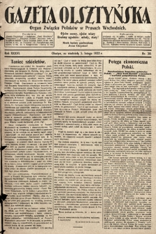 Gazeta Olsztyńska : organ Związku Polaków w Prusach Wschodnich. 1922, nr 30