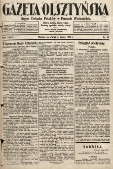 Gazeta Olsztyńska : organ Związku Polaków w Prusach Wschodnich. 1922, nr 31