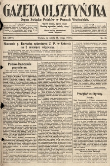Gazeta Olsztyńska : organ Związku Polaków w Prusach Wschodnich. 1922, nr 41