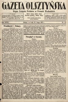 Gazeta Olsztyńska : organ Związku Polaków w Prusach Wschodnich. 1922, nr 44