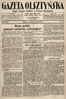 Gazeta Olsztyńska : organ Związku Polaków w Prusach Wschodnich. 1922, nr 53