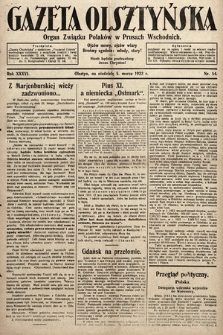 Gazeta Olsztyńska : organ Związku Polaków w Prusach Wschodnich. 1922, nr 54