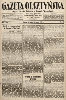 Gazeta Olsztyńska : organ Związku Polaków w Prusach Wschodnich. 1922, nr 59