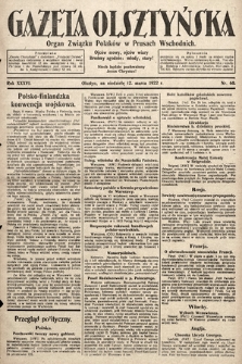 Gazeta Olsztyńska : organ Związku Polaków w Prusach Wschodnich. 1922, nr 60