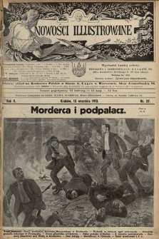 Nowości Illustrowane. 1913, nr 37