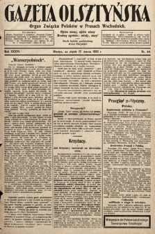 Gazeta Olsztyńska : organ Związku Polaków w Prusach Wschodnich. 1922, nr 64