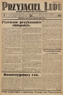 Przyjaciel Ludu : organ Stronnictwa Chłopskiego. 1927, nr 3