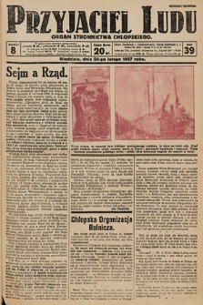 Przyjaciel Ludu : organ Stronnictwa Chłopskiego. 1927, nr 8