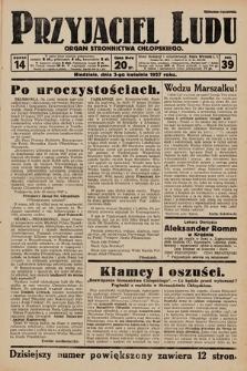 Przyjaciel Ludu : organ Stronnictwa Chłopskiego. 1927, nr 14