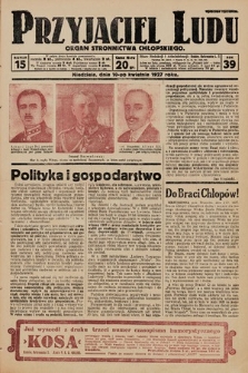 Przyjaciel Ludu : organ Stronnictwa Chłopskiego. 1927, nr 15