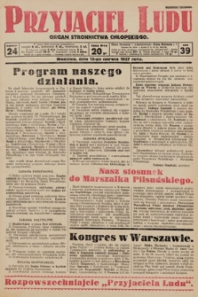 Przyjaciel Ludu : organ Stronnictwa Chłopskiego. 1927, nr 24