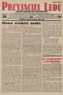 Przyjaciel Ludu : organ Stronnictwa Chłopskiego. 1927, nr 28