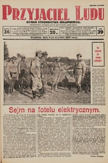 Przyjaciel Ludu : organ Stronnictwa Chłopskiego. 1927, nr 36
