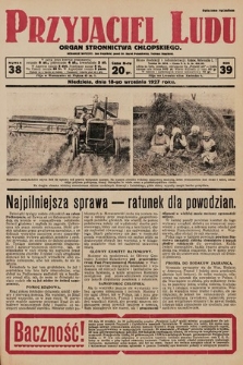 Przyjaciel Ludu : organ Stronnictwa Chłopskiego. 1927, nr 38
