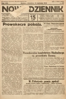 Nowy Dziennik. 1925, nr 85