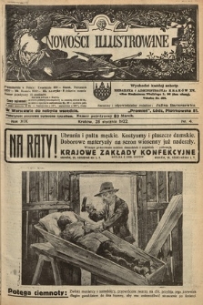 Nowości Illustrowane. 1922, nr 4