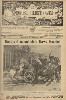 Nowości Illustrowane. 1922, nr 34