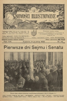 Nowości Illustrowane. 1922, nr 44