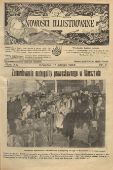 Nowości Illustrowane. 1923, nr 7