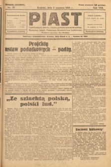 Piast : tygodnik polityczny, społeczny, oświatowy, poświęcony sprawom ludu polskiego : Naczelny organ Polskiego Stronnictwa Ludowego. 1928, nr 23