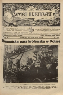 Nowości Illustrowane. 1923, nr 26