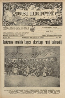 Nowości Illustrowane. 1923, nr 33