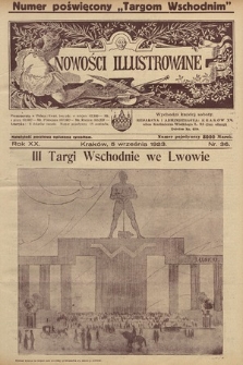 Nowości Illustrowane. 1923, nr 36