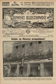Nowości Illustrowane. 1924, nr 34