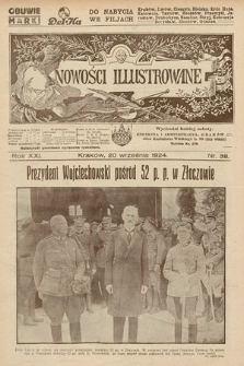 Nowości Illustrowane. 1924, nr 38