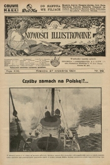 Nowości Illustrowane. 1924, nr 39