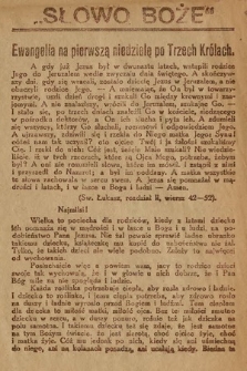 Słowo Boże : dodatek do Prawdy. 1921, nr 2