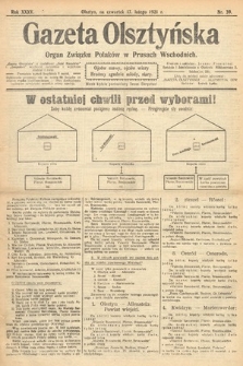 Gazeta Olsztyńska : organ Związku Polaków w Prusach Wschodnich. 1921, nr 39