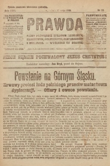 Prawda : pismo poświęcone sprawom religijnym, narodowym, politycznym, gospodarskim i rozrywce. 1921, nr 20