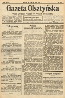 Gazeta Olsztyńska : organ Związku Polaków w Prusach Wschodnich. 1921, nr 102