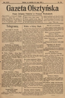 Gazeta Olsztyńska : organ Związku Polaków w Prusach Wschodnich. 1921, nr 116