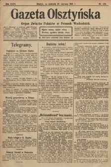 Gazeta Olsztyńska : organ Związku Polaków w Prusach Wschodnich. 1921, nr 139