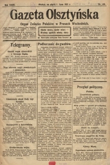 Gazeta Olsztyńska : organ Związku Polaków w Prusach Wschodnich. 1921, nr 149