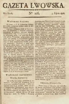 Gazeta Lwowska. 1816, nr 106