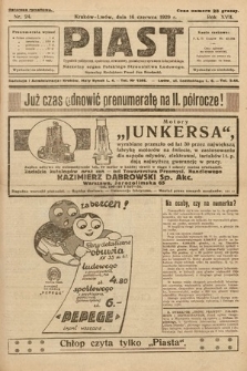 Piast : tygodnik polityczny, społeczny, oświatowy, poświęcony sprawom ludu polskiego : Naczelny organ Polskiego Stronnictwa Ludowego. 1929, nr 24