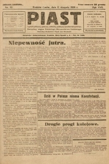 Piast : tygodnik polityczny, społeczny, oświatowy, poświęcony sprawom ludu polskiego : Naczelny organ Polskiego Stronnictwa Ludowego. 1929, nr 32