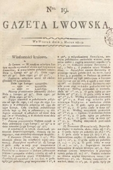 Gazeta Lwowska. 1815, nr 19